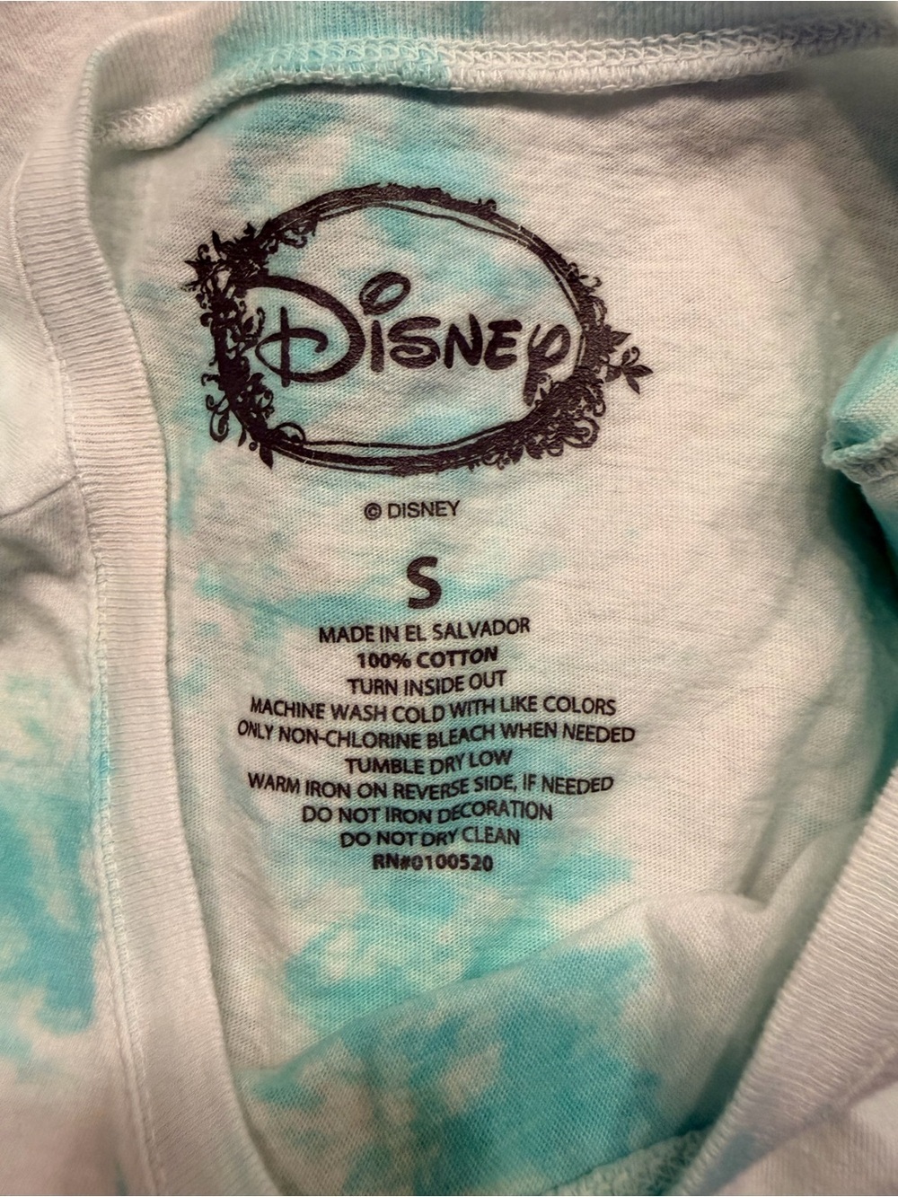 Disney The Little Mermaid Women’s Ariel Tie Dye Muscle Tee, Size Small - Picture 8 of 8